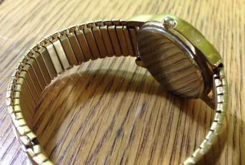 WATCH HALLMARK LADIES Wristwatch ALLOY COLLECTION QUARTZ STAINLESS STEEL GOLD PLATED? JAPAN MOVT.