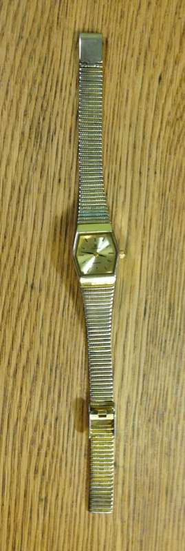 WATCH RICARDO LADIES Wristwatch QUARTZ STAINLESS STEEL GOLD PLATED? JAPAN MOVT.