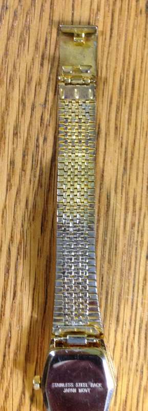 WATCH RICARDO LADIES Wristwatch QUARTZ STAINLESS STEEL GOLD PLATED? JAPAN MOVT.