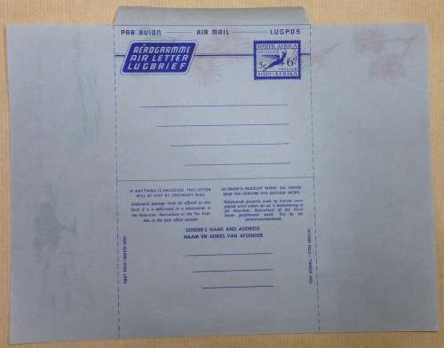 SOUTH AFRICAN AIRLETTERS x 13=AIR LETTER (x 13)=Lugbrief=by Airmail=Aerogram.