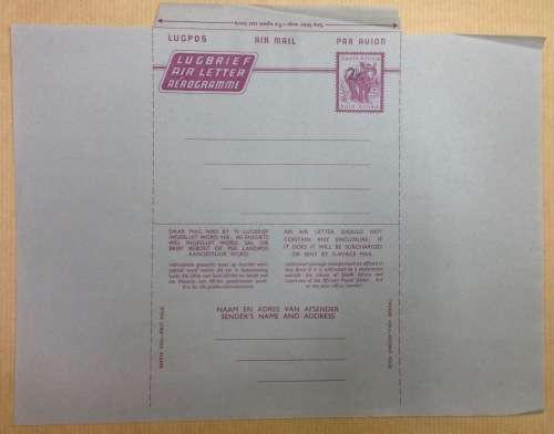 SOUTH AFRICAN AIRLETTERS x 13=AIR LETTER (x 13)=Lugbrief=by Airmail=Aerogram.