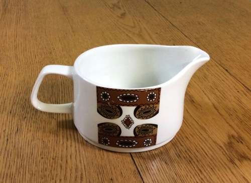 GRAVY BOAT x 1 SAUCE J and G MEAKIN STUDIO ENGLAND MAORI PATTERN RETRO 1960`s.