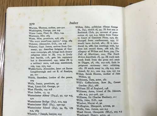 Boswell`s London Journal 1762-1763 BOSWELL JAMES POTTLE EDITOR Published by Heinemann London 1951.