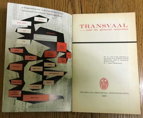 TRANSVAAL and its general activities SERVICE to our fellow-men 1960 BOOKLETS 50 YEARS UNION