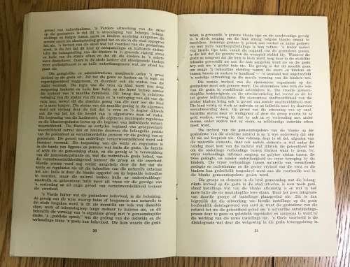 Journal of Racial Affairs SOUTH AFRICA July 1953 Volume 4Issued by SABRA Stellenbosch BOOKLET.