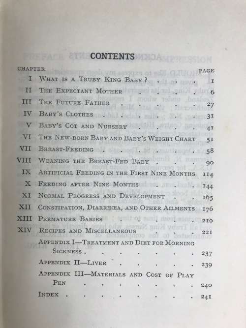MOTHER CRAFT MARY TRUBY KING 1943 17th EDITION Parenting Includes Obstetric Tables!