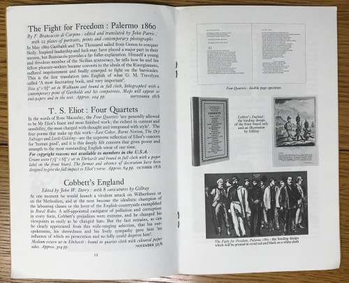 FOLIO 1968 PROSPECTUS MEMBERSHIP AND BOOKCLUB BOOKLET SCARCE!!!