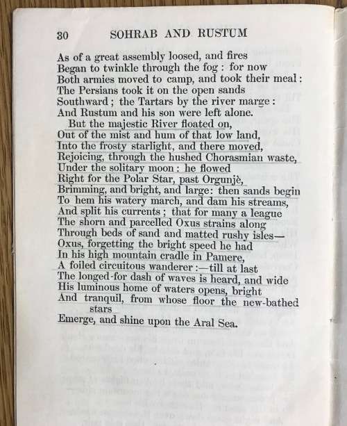 SOHRAB and RUSTUMAN EPISODE Oxford Plain Texts Matthew Arnold Oxford University Press POETRY POEMS.