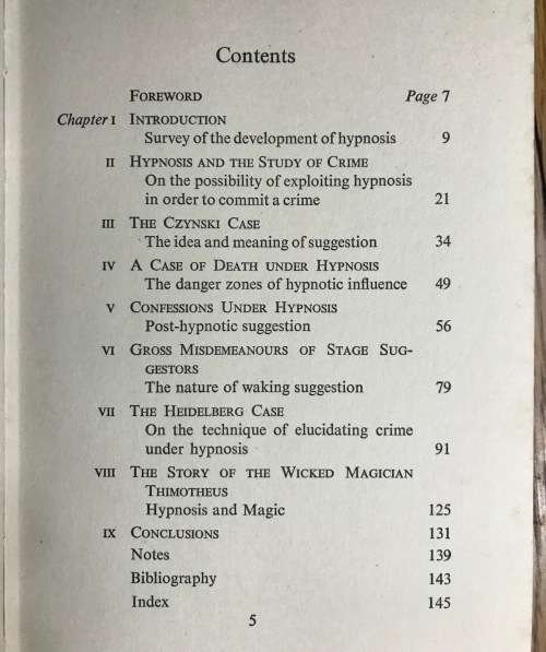 HYPNOTISM + CRIME x 2 Heinz E. Hammerschlag 1956 + 1957 Rider and Company Wilshire Publishers BOOKS.