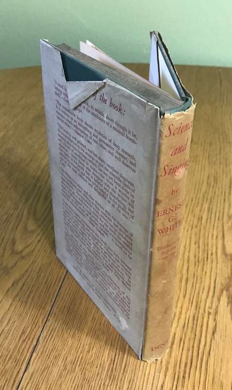 SCIENCE and SINGING ERNEST G. WHITE 1938 RESEARCH of the VOICES INGERSEL OCUTITIONISTS STAMMERERS.