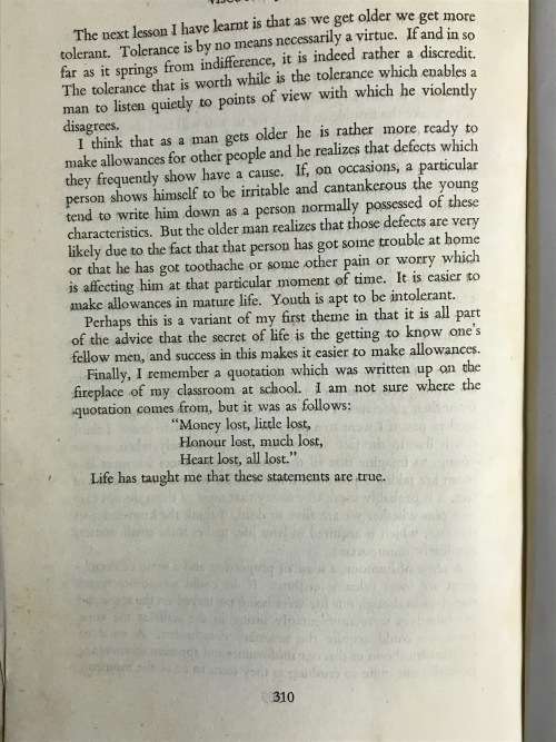 WHAT LIFE HAS TAUGHT ME by 25 DISTINGUISHED MEN and WOMEN GILBERT MURRAY ODHAMS PRESS 1948.