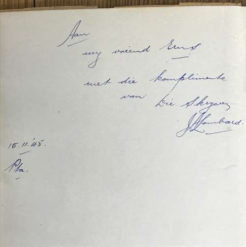 DIE KRUIS-EVANGELIE J.A. LOMBARD J.L. VAN SCHAIK 1945 SIGNED by the AUTHOR DIE PASTORIE DUNDEE NATAL