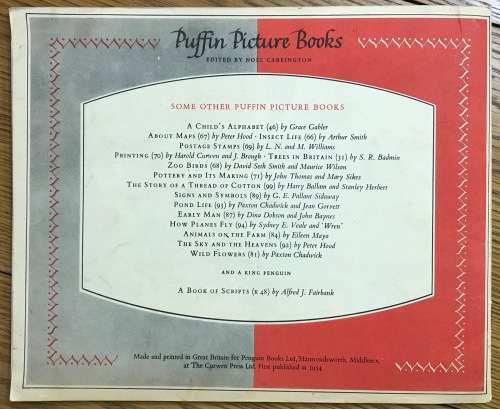 BETTER HANDWRITING GEORGE L. THOMSON PUFFIN PICTURE BOOK 96 1954.