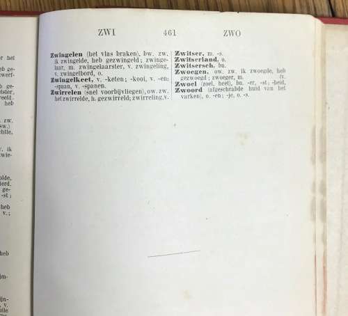 Zakwoordenboek der Nederlandsche Taal M.J. KEONEN 5th EDITION 1894?
