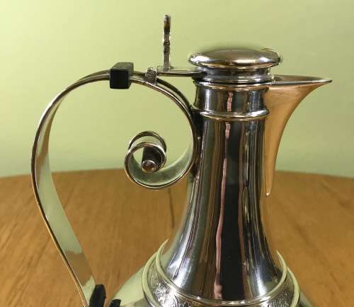 STERLING SILVER HALLMARKED CLARET JUG WINE EWER 1874 BARNARD and SONS LONDON ENGLAND 146 YEARS OLD!!