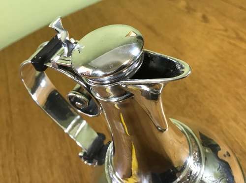 STERLING SILVER HALLMARKED CLARET JUG WINE EWER 1874 BARNARD and SONS LONDON ENGLAND 146 YEARS OLD!!