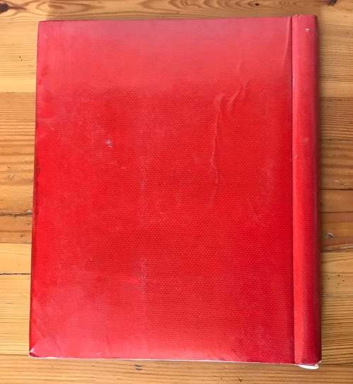 PHOTOGRAPH ALBUM=VINTAGE=RED=246mm x 292mm tall.