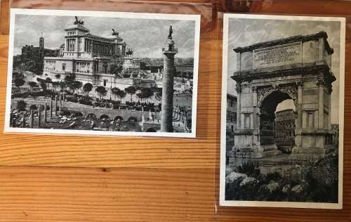POSTCARDS x 20 POST CARDS ROME ROMA ITALY 1938 MONUMENTS BUILDINGS PYRAMID UNUSED BLACK + WHITE