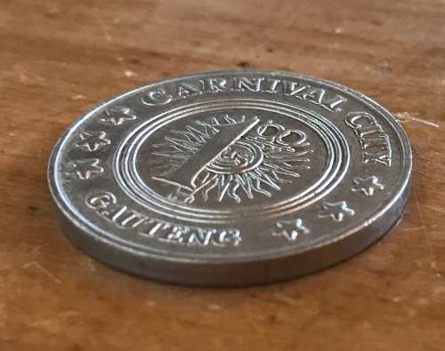 CASINO GAMBLING TOKEN CARNIVAL CITY R1 SUN INTERNATIONAL BRAKPAN BOKSBURG SOUTH AFRICA.