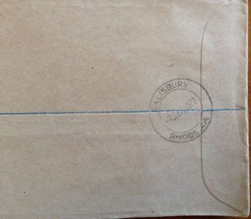 RHODESIA REGISTERED MAIL LETTERS x 2 SALISBURY to EAST LONDON SOUTH AFRICA 1972/3 HYDROFOIL MINING.