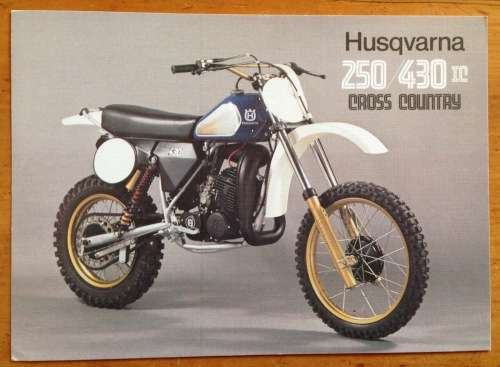 POSTCARD JUMBO HUSQVARNA 250/430 IC CROSS COUNTRY FORLAG HAKAN ERIKSSON NOSTALGI SWEDEN MOTORBIKE