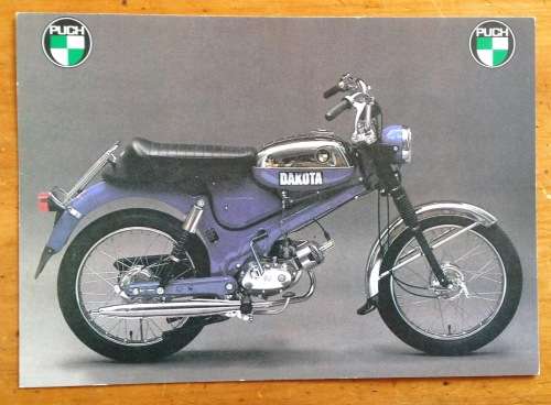 POSTCARD JUMBO PUCH DAKOTA FORLAG HAKAN ERIKSSON NOSTALGI SWEDEN VINTAGE MOTORBIKE 1965-81.
