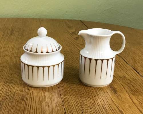 KAISER GERMANY TEA SET 10 TRIOS TEA/COFFEE POT MILK JUGSx 2 SUGAR BOWLS x 2 - 43 pieces!!
