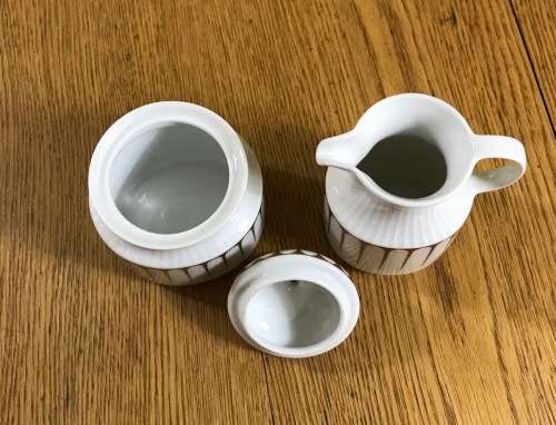 KAISER GERMANY TEA SET 10 TRIOS TEA/COFFEE POT MILK JUGSx 2 SUGAR BOWLS x 2 - 43 pieces!!