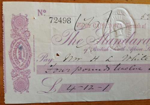 CHEQUE 1925 USA THE (CHARLOTTE) UNION NATIONAL BANK NORTH CAROLINA UNITED STATES of AMERICA US$52.00