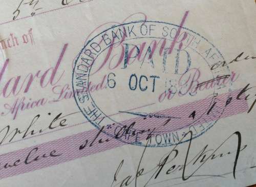 CHEQUE 1925 USA THE (CHARLOTTE) UNION NATIONAL BANK NORTH CAROLINA UNITED STATES of AMERICA US$52.00