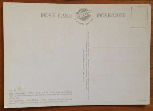 POSTCARD=POST CARD=HOUT BAY=CAPE TOWN=WESTERN CAPE=SOUTH AFRICA=SENTINEL (BRANDWAG)=HARBOUR=FISHING.