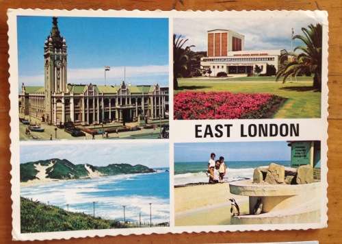 POSTCARDS x 5=POST CARDS=EAST LONDON=EASTERN CAPE=SOUTH AFRICA=NAHOON=ORIENT BEACH=CITY HALL=GONUBIE