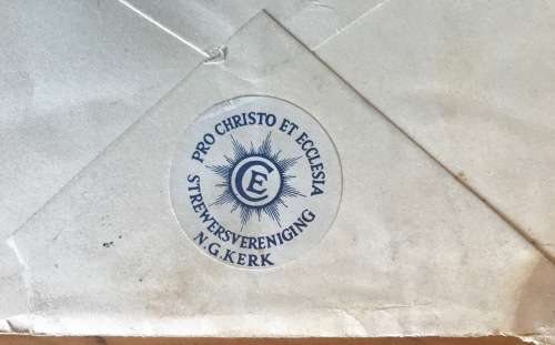 SOUTH WEST AFRICA AIRMAIL LUGPOS 1934 WINDHOEK-KIMBERLEY Underpaid 4d TAXED 4c N.G. KERK TRANSVAAL.
