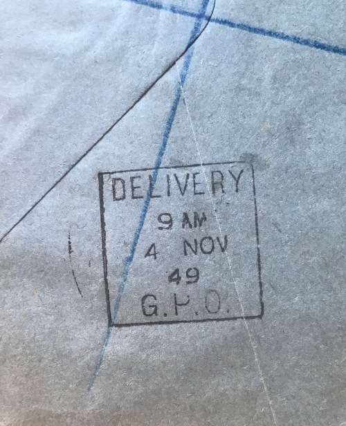 MAURITIUS UPU REGISTERED MAIL LOCALLY POSTED and DELIVERED 4 NOVEMBER 1949 NICE ITEM!!!