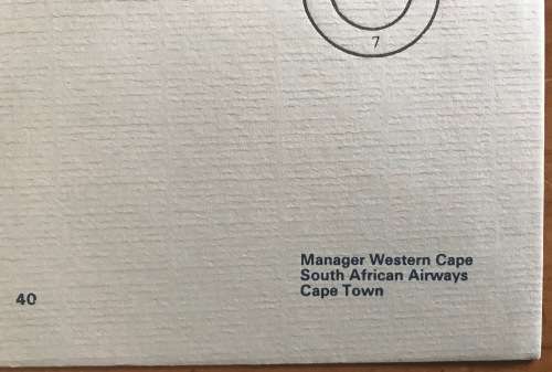 SAA SAL SOUTH AFRICAN AIRWAYS SUID-AFRIKAANSE LUGDIENS 1985 FDC 40+4150 Yrs CAPE TOWN-JOHANNESBURG