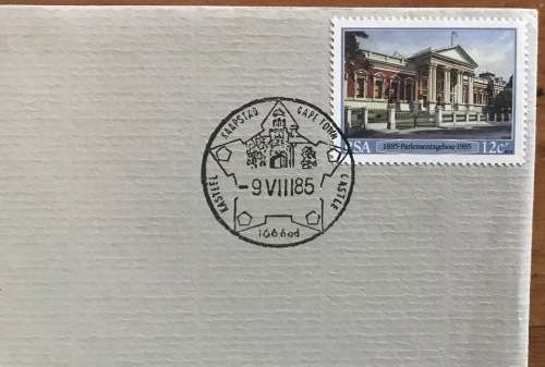 SAA SAL SOUTH AFRICAN AIRWAYS SUID-AFRIKAANSE LUGDIENS 1985 FDC 40+4150 Yrs CAPE TOWN-JOHANNESBURG