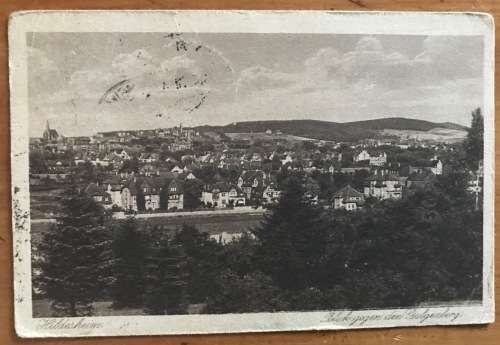 POSTCARD GERMANY to SOUTH WEST AFRICA HILDESHEIM to LUDERITZ 1921 PUTZEL B15 `V` SCARCE CANCEL!!!!