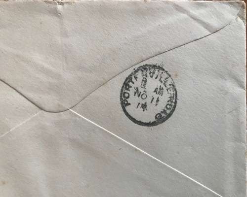 UNION of SOUTH AFRICA LETTER 1d KGV VREDENBURG to PORTERVILLE ROAD CAPE PROVINCE 1914 PUTZEL No. 1.