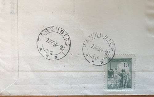 CZECHOSLOVAKIA CZECH REBUBLIC FDC AIRMAIL LETTER to  UITENHAGE SOUTH AFRICA 1954 ANTONIN ZAPOFOCKY.