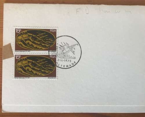 REPUBLIC of SOUTH AFRICA SELECTION of 13 CARDS with various FD CANCELS 1972-1976 USED SWA x 1.