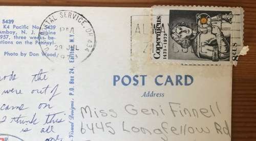 POSTCARD POST CARD USA RAILWAY LOCAL POST 10c MAIL by RAIL TOLEDO + SILICA R.P.O. 1978 TRAIN STEAM