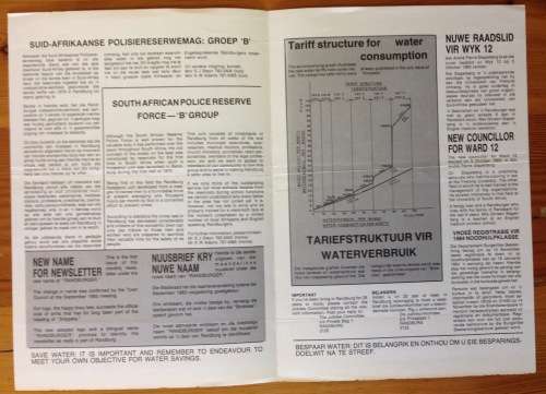 RANDBURGER OCTOBER 1983 ISSUED FREE BY TOWN COUNCIL of RANDBURG MUNICIPAL ACCOUNT 1983!!! HISTORY!!!