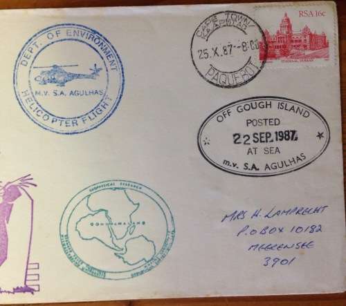 ANTARCTIC=GOUGH ISLAND=1987=PAQUEBOT=CAPE TOWN=PENGUIN=SHIP=HELICOPTER=VOYAGE 51=RSA=SOUTH AFRICA.