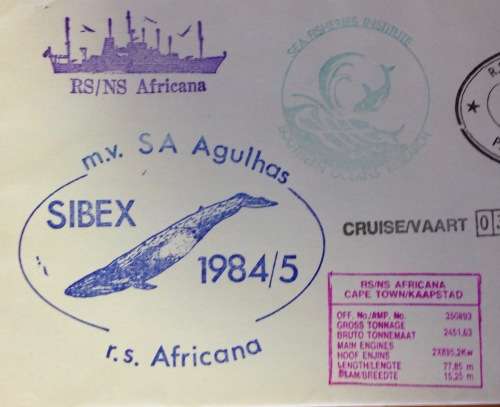 ANTARCTIC PRYDZ BAY 1985 CRUISE 30 CAPE TOWN PAQUEBOT KRILL SEA FISHERIES AGULHAS AFRICANA RSA WHALE