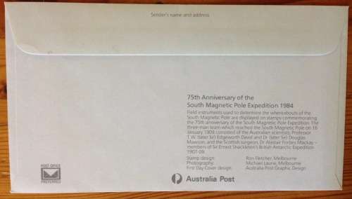 AUSTRALIAN ANTARCTIC TERRITORY 75th ANNIVERSARY of SOUTH MAGNETIC POLE EXPEDITION 1984 THEODOLITE