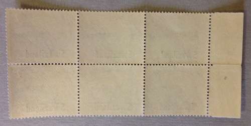 SWAZILAND 1945 VICTORY ISSUE SOUTH AFRICA STAMP OVERPRINTED 2d ARROW BLOCK of 6 SACC 39 Cattle FARM.