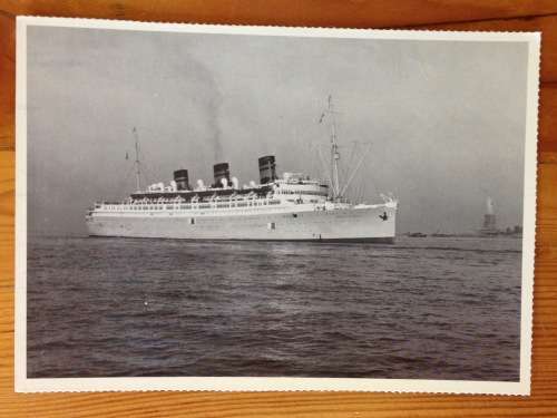 POSTCARD POST CARD 1988 THE QUEEN OF BERMUDA FURNESS-BERMUDA LINE 1933 SHIP STEAMSHIP CRUISE LINER
