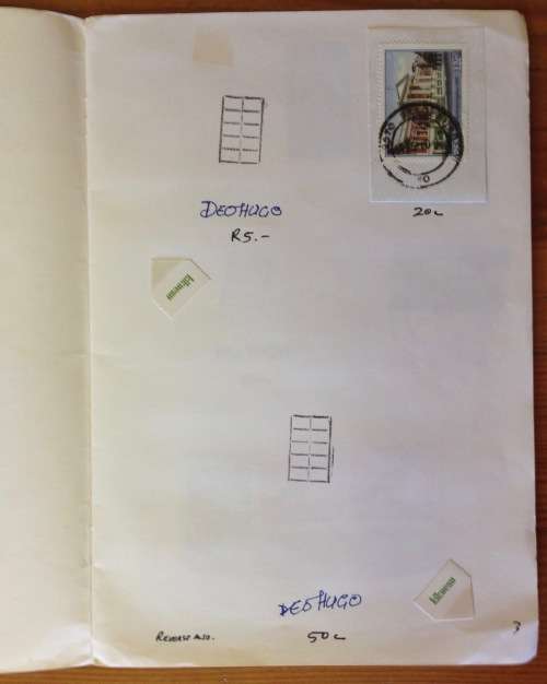 OLD EXCHANGE PHILATELIC SOCIETY BOOK SOUTH AFRICA VARIOUS POSTMARKS ON PIECE UNCHECKED 36 ITEMS