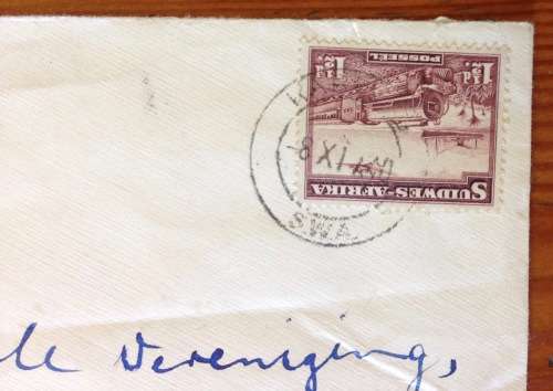 OPENED BY CENSOR WINDHOEK POST 1940 SOUTH WEST AFRICA WWII to Johannesburg SOUTH AFRICA.