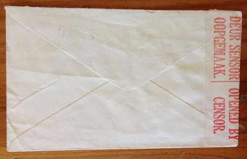 OPENED BY CENSOR WINDHOEK POST 1940 SOUTH WEST AFRICA WWII to Johannesburg SOUTH AFRICA.